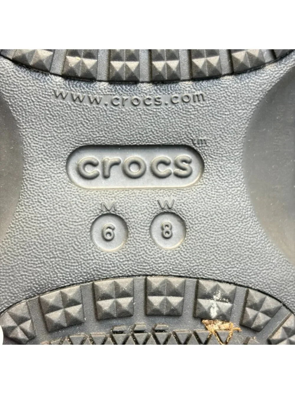 Crocs On-The-Clock Womens Size 8 Black Slip Resistant Work Chef Nursing Clogs